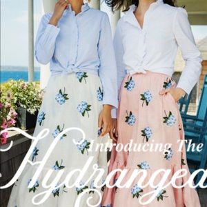 Kiel James Patrick EUC size 6 hydrangea skirt